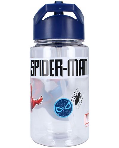 Бутилка за вода Vadobag Let's Eat - Spider-Man, 450 ml - 2