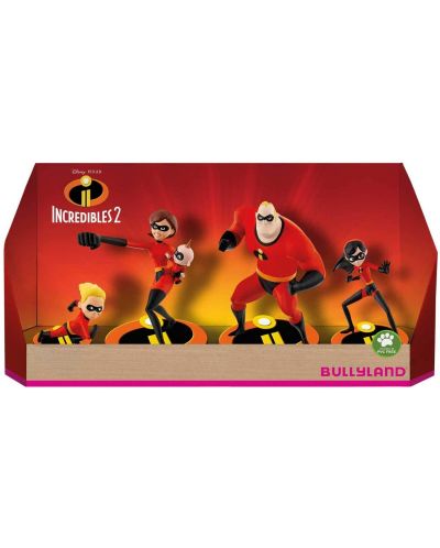 Комплект фигурки Bullyland Incredibles 2 - 5 броя - 1