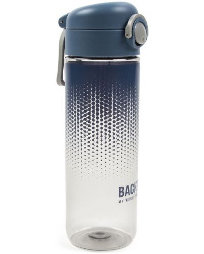 Бутилка за вода Back Up 6 C - 600 ml, синя - 2