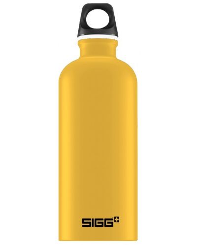 Бутилка за вода Sigg Traveller – Mustard touch, жълта, 0.6 L - 1