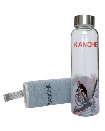 Бутилка Kanche - моето колело, стъклена, 500 ml - 1
