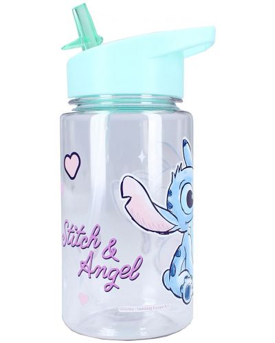 Бутилка за вода Vadobag Let's Eat - Stitch, 450 ml - 1