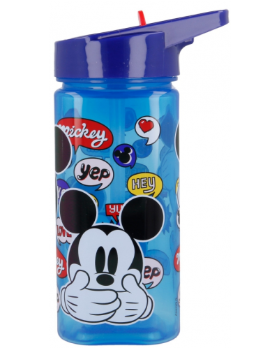 Бутилка със сламка Stor - Mickey, 530 ml - 2
