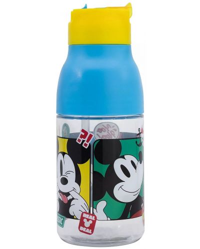 Бутилка от тритан Stor Mickey Mouse - 420 ml, двойно отваряне - 2