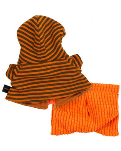 Дрешка за плюшена играчка Budi Basa - Оранжеви панталонки и горнище за Басик - 2