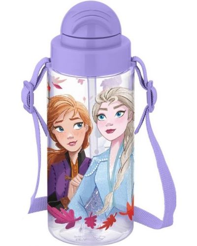 Бутилка за вода Disney - Замръзналото кралство II, с лента, 500 ml - 1