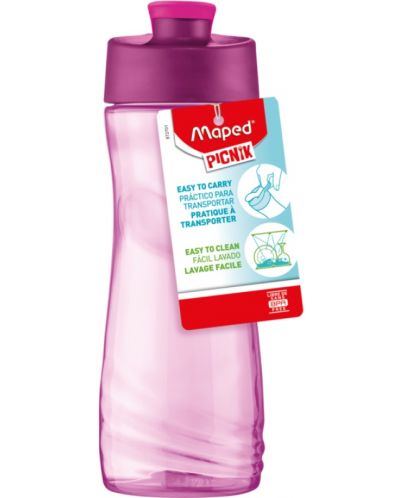 Бутилка за вода Maped Origin - Families, розова, 500 ml - 4