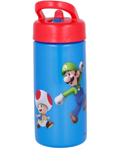 Бутилка със сламка Stor Super Mario - 410 ml - 2