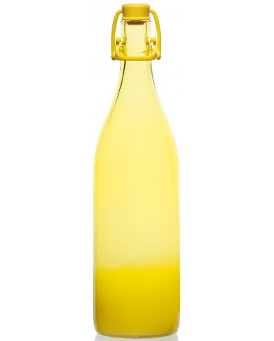 Бутилка с цветна капачка Cerve - Lory Spray, 1 l, жълта - 1