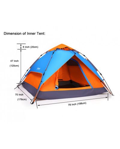 Триместна палатка Byox - Go'N'Camp - 1