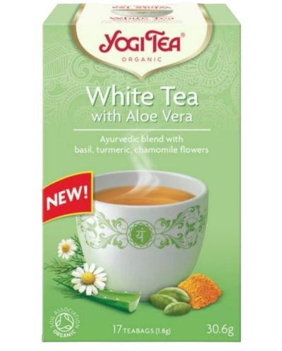 Бял чай с алое вера, 17 пакетчета, Yogi Tea - 1