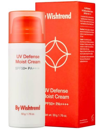 By Wishtrend Слънцезащитен крем UV Defense, SPF50+, 50 g - 1