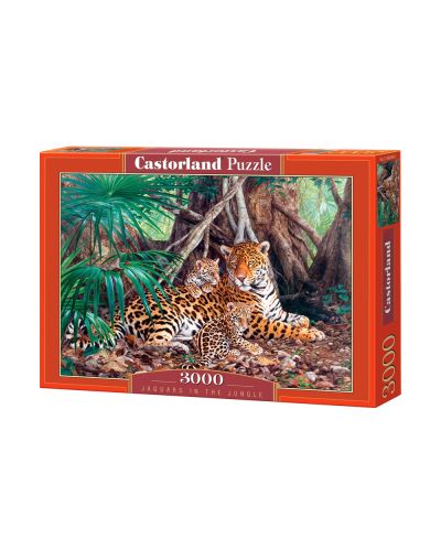 Пъзел Castorland от 3000 части - Ягуари в джунглата - 1