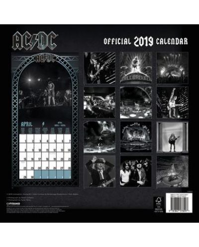 Календар Pyramid - AC/DC 2019 - 2