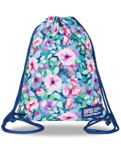 Спортен сак с връзки Cool Pack Solo L - Pastel Garden