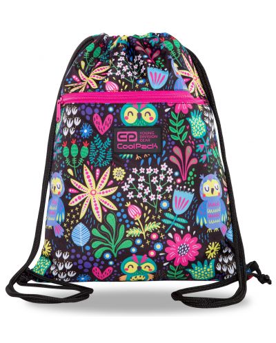 Спортен сак с връзки Cool Pack Vert - Color Bomb, с цип