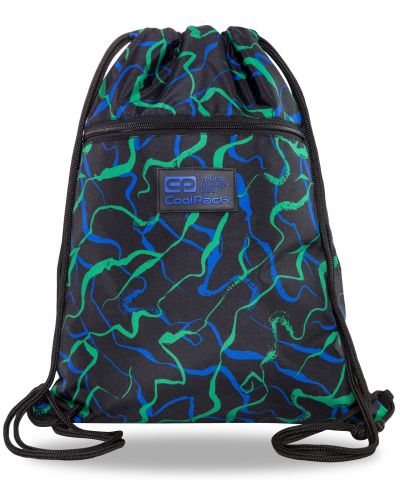 Спортен сак с връзки Cool Pack Vert - Infragreen, с цип