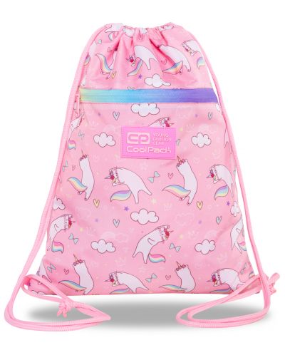 Спортен сак с връзки Cool Pack Vert - Pink Dream, с цип