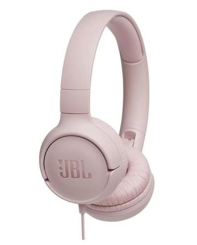 Слушалки JBL - T500, розови - 1