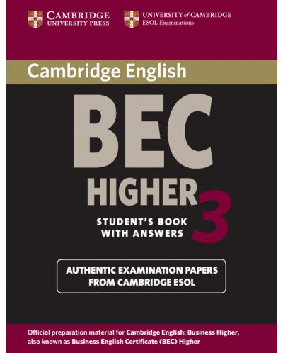 Cambridge BEC Higher 3 Student's Book with Answers - 1