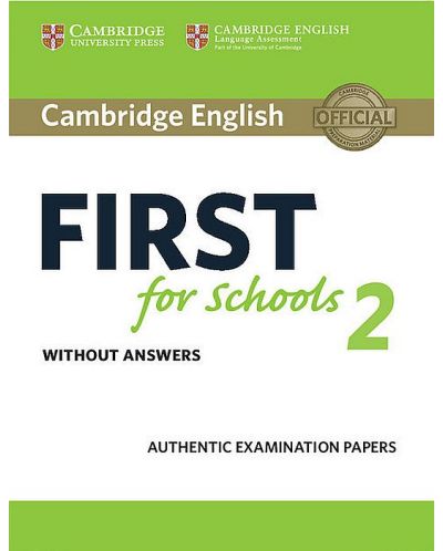 Cambridge English First for Schools 2 Student's Book without answers - 1