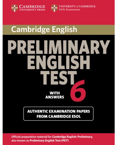 Cambridge Preliminary English Test 6 Student's Book with answers