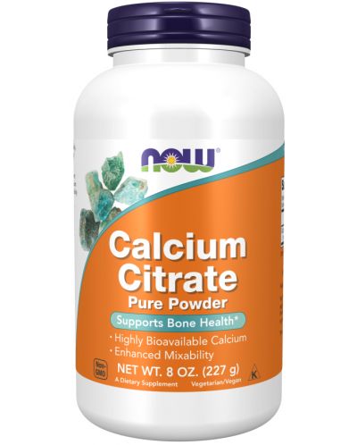 Calcium Citrate Powder, 227 g, Now - 1