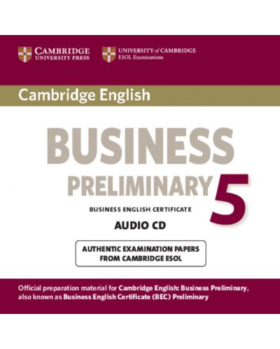 Cambridge English Business 5 Preliminary Audio CD - 1