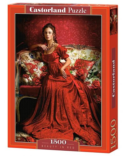 Пъзел Castorland от 1500 части - Красота в червено