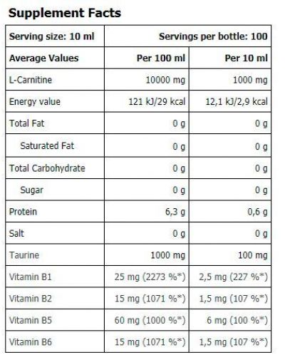 Carnitine 100.000, манго и кокос, 1000 ml, Amix - 2