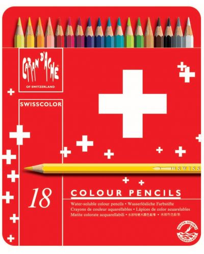 Цветни моливи Caran d'Ache Swisscolor – 18 цвята - 1