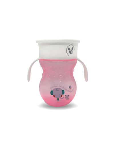 Неразливаща чаша Cangaroo - Magic Cup, 270 ml, розова - 1