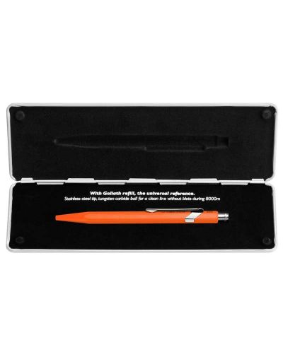 Автоматична химикалка Caran d'Ache 849 Pop Line Collection Orange  – Син - 4