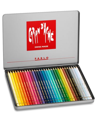 Цветни акварелни моливи Caran d'Ache Pablo – 30 цвята - 2