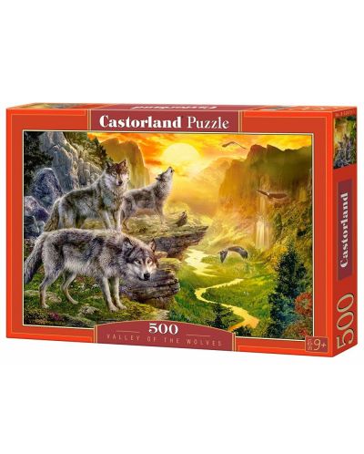 Пъзел Castorland от 500 части - Вълци