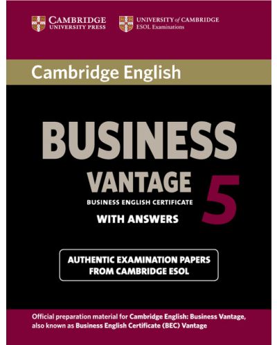Cambridge English Business 5 Vantage Student's Book with Answers - 1
