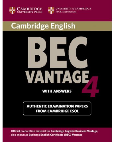 Cambridge BEC 4 Vantage Student's Book with answers