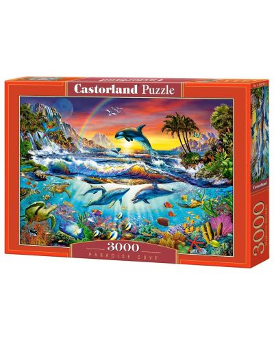 Пъзел Castorland от 3000 части - Райско заливче - 1