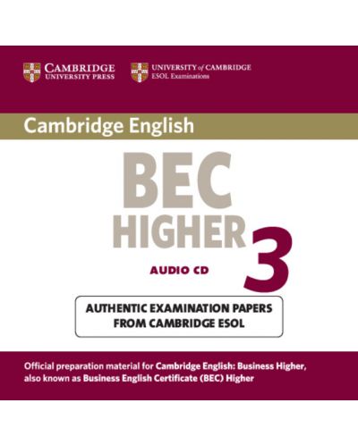 Cambridge BEC Higher 3 Audio CD - 1