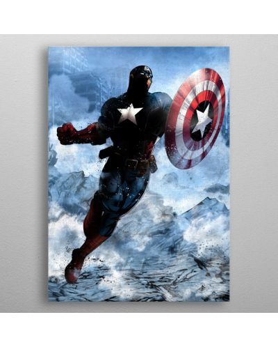 Метален постер Displate - Marvel - Captain America - 3