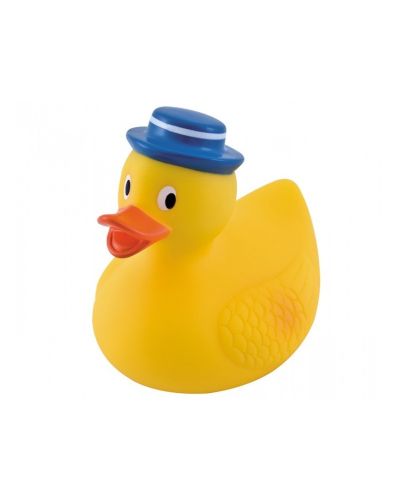Играчка за баня Canpol - Пате, със синя шапка - 1