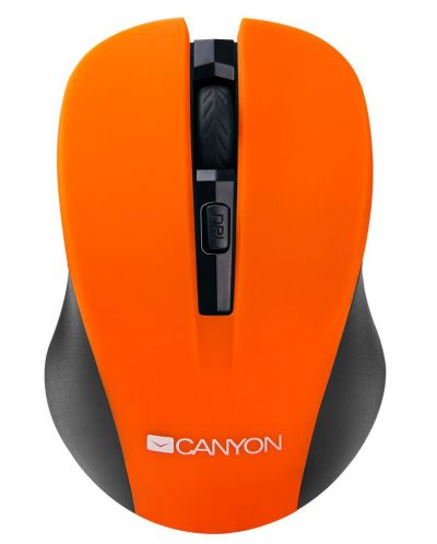 Безжична мишка CANYON Mouse CNE-CMSW1 800/1000/1200 dpi, 4 бутона, Оранжева - 1