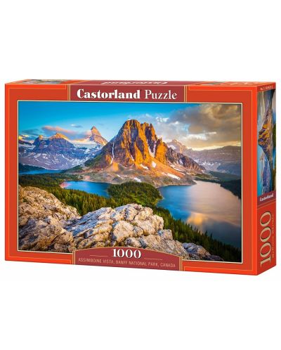 Пъзел Castorland от 1000 части - Изглед към Асинибойн в Национален парк "Банаф", Канада - 1