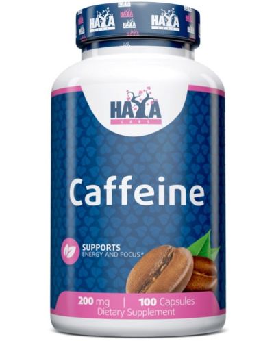 Caffeine, 200 mg, 100 капсули, Haya Labs - 1