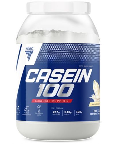 Casein 100, ванилия, 1800 g, Trec Nutrition - 1
