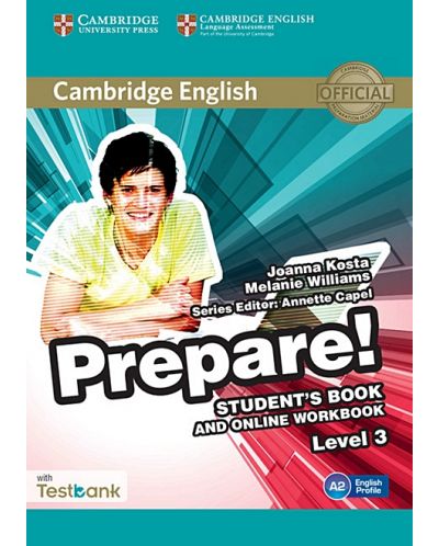 Cambridge English Prepare! Level 3 Student's Book and Online Workbook with Testbank / Английски език - ниво 3: Учебник с онлайн тетрадка и тестове - 1