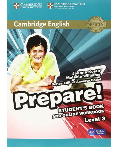 Cambridge English Prepare! Level 3 Student's Book and Online Workbook / Английски език - ниво 3: Учебник с онлайн тетрадка - 1