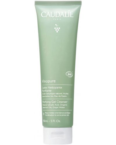 Caudalie Vinopure Почистващ матиращ гел за лице, 150 ml - 1