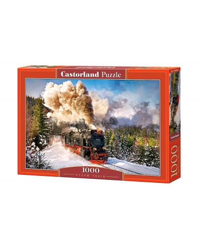 Пъзел Castorland от 1000 части - Парен локомотив - 1
