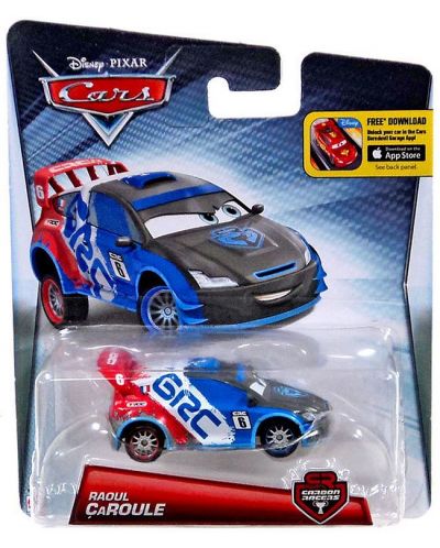 Количка Mattel Cars Carbon Racers - Raoul CaRoule - 1